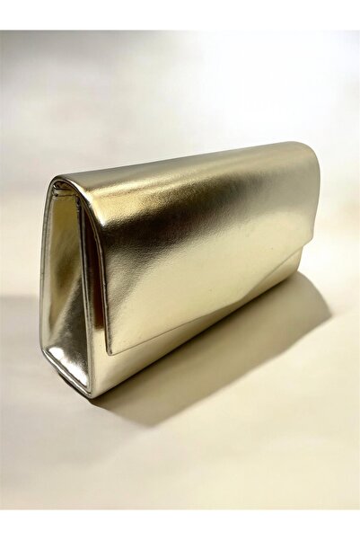 Busrabags Altın Lazer Parlak Kadın Gece Abiye Çanta