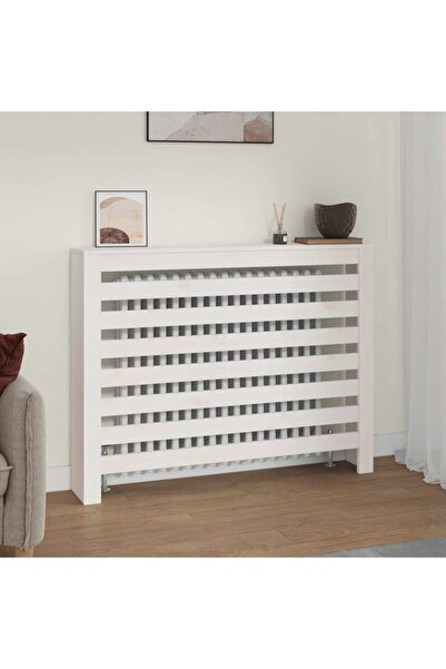 Concept Mască pentru calorifer, alb, 108,5x19x84 cm, lemn masiv de pin