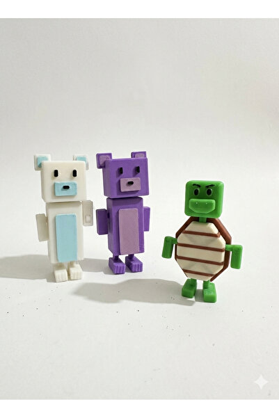 Store Super Bear Adventures - 3D Figür || Mor ayı,Kar vadisi ayı,Kaplumbağa