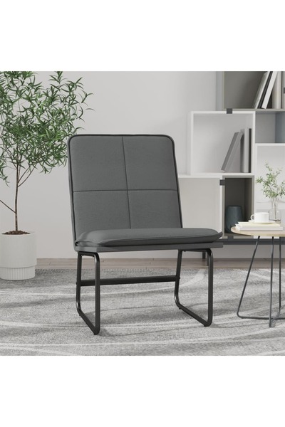 Concept Scaun de relaxare, gri, 54x75x76 cm, piele artificială