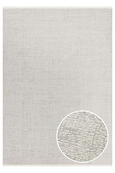 Eko Halı KALAHARI KLH PLAIN SILVER Özel Dokuma Tekniği ile Üretilen Modern Sa...