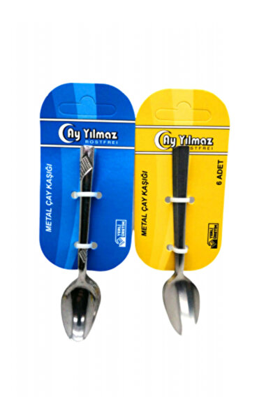 Go İthalat 6 Pieces Metal Tea Spoon (5324)