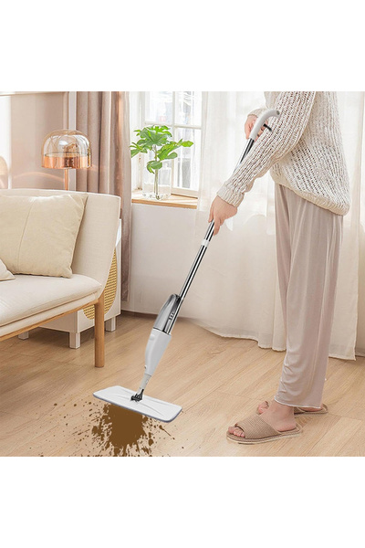 RahaShop Microfiber Spray Mop for Floor Cleaning,360 Degree Spin Microfiber D...