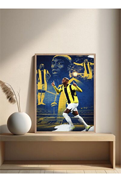 MOR TABLO Fenerbahçe Anderson Talisca Ahşap Çerçeveli Tek Parça Dekoratif Tablo