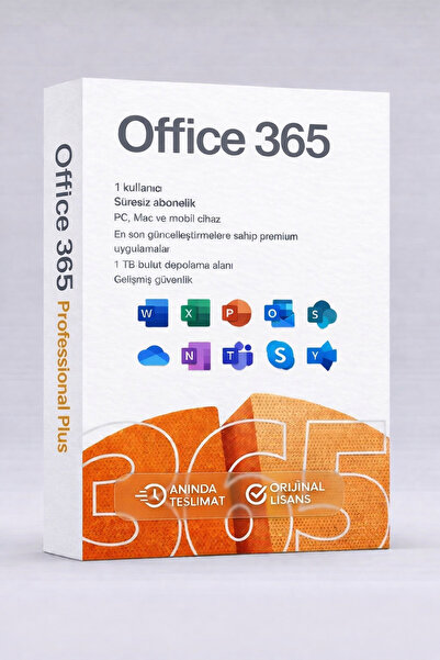 MICROSOFT Office 365 Pro Plus 2026 Lisans Üyeliği - Word, Excel,Onenote,Outlo...