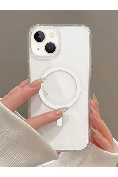 Powerfox Iphone 13 Uyumlu Gerçek Magsafe Özellikli Sert Şeffaf Kılıf