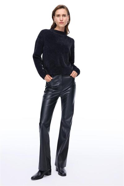 Perspective Knitwear Comfortable Fit Standard Size Low Sleeve Crew Neck Black...