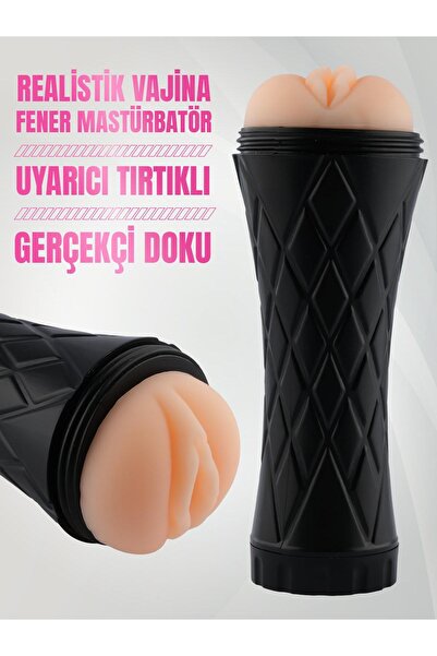 Passion Cup Secret İçi Tırtıklı Gerçekçi Et Dokusu Süper Kalite Tam Realistik Fener Tipi Suni Vajina