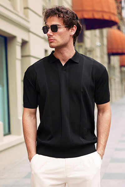 aziso Ανδρικό μπλουζάκι Polo Neck