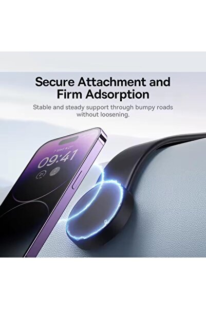 AutoFamily AUTO FAMILY Folding Car Phone Holder, Magnetic Phone Holder