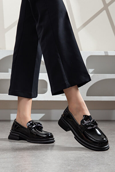 guijarro Γυναικεία παπούτσια με αγκράφα με χοντρή σόλα Loafer Casual