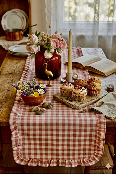 vintagetasarım Runner Καρέλι Φλιρίνο Vintage Duck Λινό 40x130cm