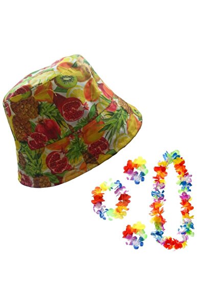 partidolu Σετ 4 τεμαχίων Hawaii και μοντέλο κουβά Φρουτώδες καλοκαιρινό υφασμ...