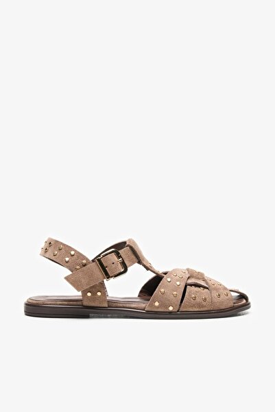 Louis Cardy Bethy Vizon Süet Deri Kadın Zımbalı Sandalet