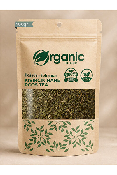 Organik Kiler Doğal Kıvırcık Nane Çayı - Spearmint Tea 100gr - Katkısız & %10...