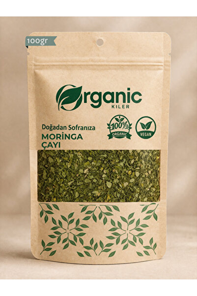 Organik Kiler Doğal Moringa Çayı 100gr – Moringa Yaprağı Bitki Çayı l Doğal &...