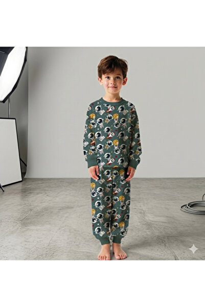 MADALİNA Σετ πιτζάμες για αγόρια από 100% βαμβάκι με διαστημικό σχέδιο