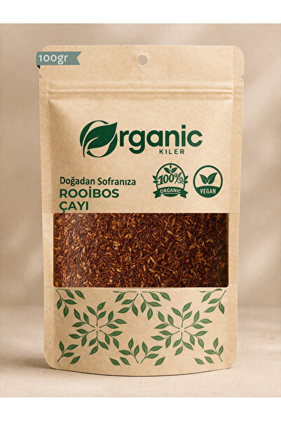 Organik Kiler Rooibos Çayı 100gr Doğal & Katkısız - Kırmızı Çay - Saf Rooibos