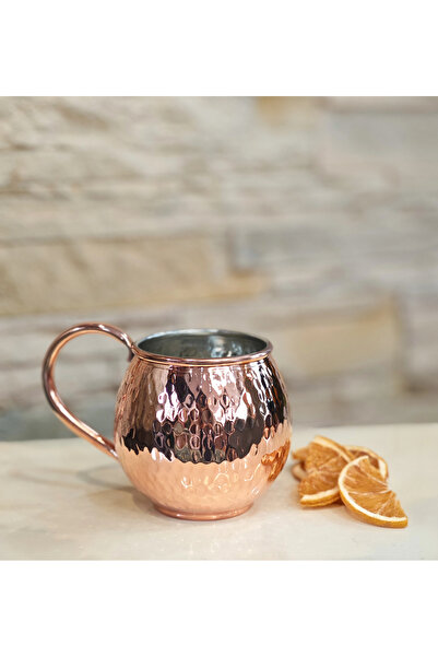 Bakır Concept كوب نحاسي من نوع Chubby Mule مصنوع يدويًا، طقم من كوبين