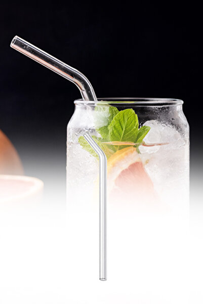 omilife Termosilikat Isıya Dayanıklı Cam Pipet Sıcak Soğuk İçecek Bardak Pipeti