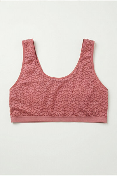 HNX Γυναικείο μπουστάκι με χοντρό λουράκι από δαντέλα λεοπάρ