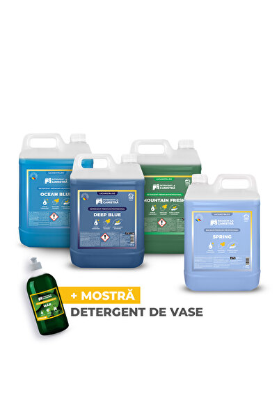 Detergent La Canistra Pachet Family Detergent 3x5L + Balsam 5L + 500 ml cadou detergent vase