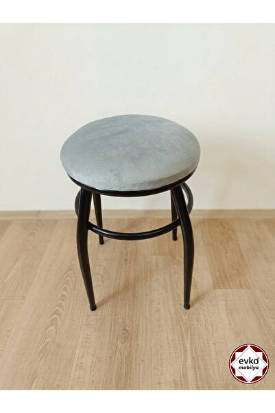 EVKO MOBİLYA Tabure, Bar Taburesi, 4 Adet Tabure, Puf, Bench, Metal Ayaklı Ta...
