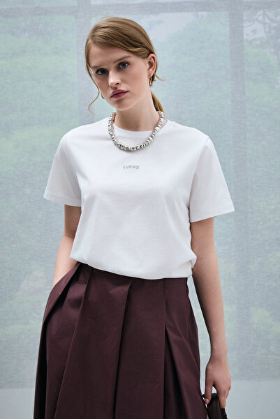 Lufian Dıdo Γυναικείο T-Shirt σε λευκό χρώμα