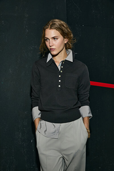 Lufian Γυναικείο πουλόβερ Laura καφέ