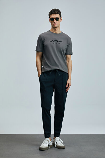 Lufian Pıto Smart Ανδρικό Παντελόνι Chino Slim Fit Μαύρο