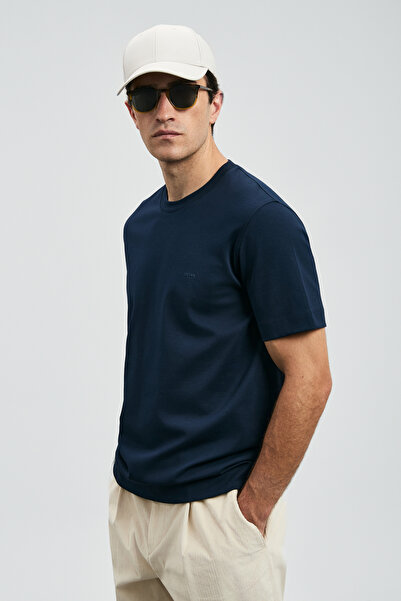 Lufian Ανδρικό μπλουζάκι Roland Basic Navy Blue