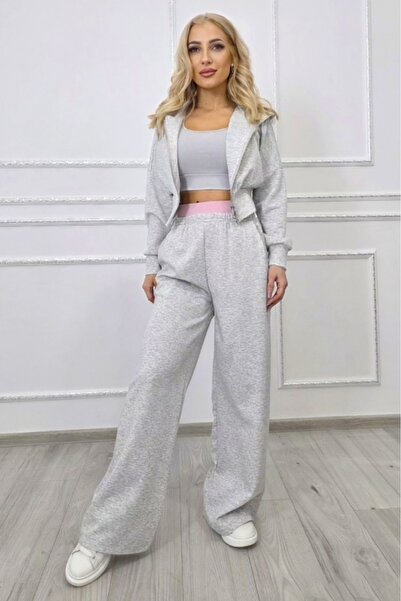 FashionForYou ELINA 3-piece casual women's set with bustier, sweatshirt and l...