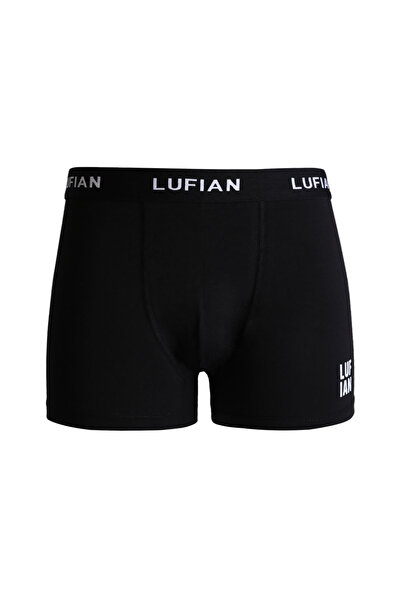 Lufian Ανδρικά μαύρα βαμβακερά Darcy Boxers
