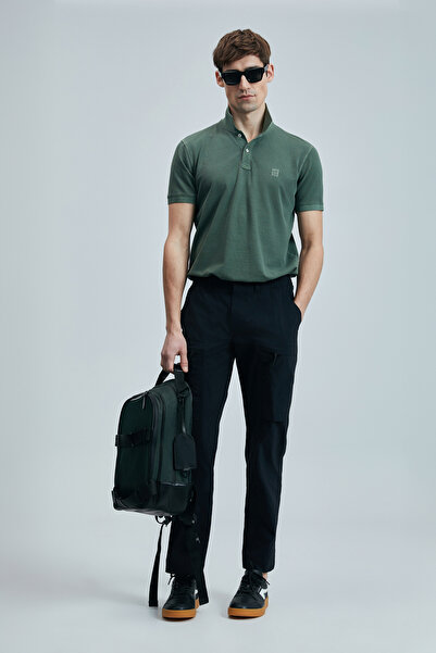 Lufian Ανδρικό μπλουζάκι πόλο Vernon Smart Grass Green