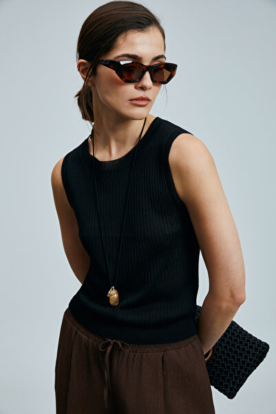 Lufian Emma Women's Linen Blended Sweater Black