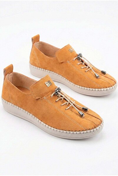 GİAMGİA STORE Γυναικεία παπούτσια για καθημερινό περπάτημα με πορτοκαλί σουέν...