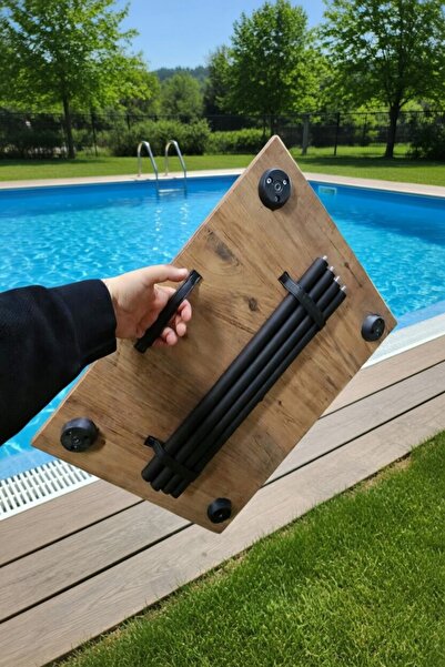 bodygym Tak Kullan Masa 60x45 Cm Kamp Piknik Bahçe Masası Kamp Masası - Meşe