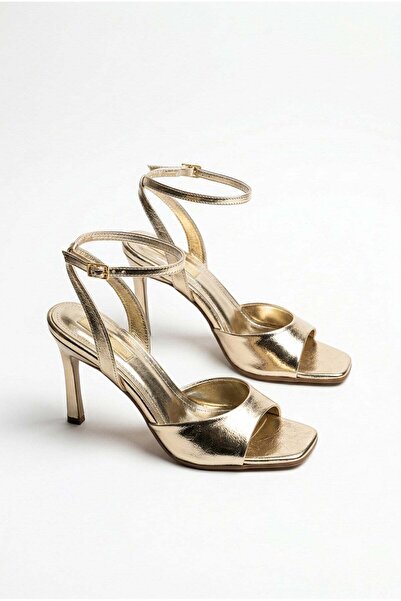 GİAMGİA STORE Γυναικεία βραδινά παπούτσια στιλέτο με ασημένιο λουράκι στον ασ...