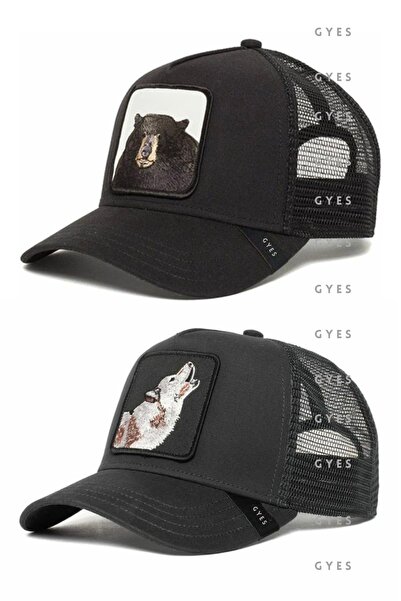GYES Αθλητικό καπέλο με φιγούρες ζώων Unisex Σετ 2 ρυθμιζόμενων πλάτης