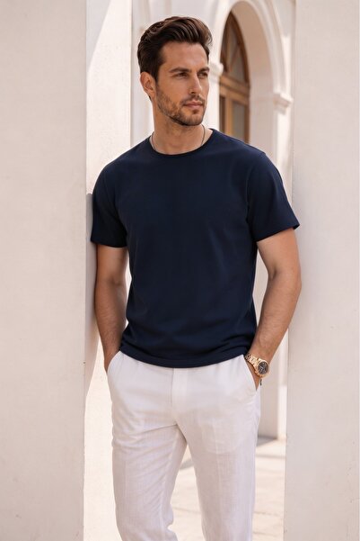 Mero Life Μπλουζάκι Unisex Slim Fit με λεπτή εφαρμογή, 100% βαμβακερό, με απα...