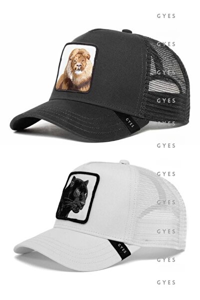 GYES Αθλητικό καπέλο με φιγούρες ζώων Unisex Σετ 2 ρυθμιζόμενων πλάτης