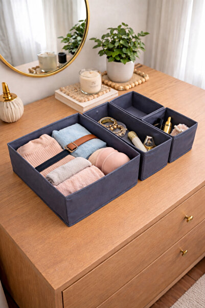 ALAS Κουτί οργάνωσης συρταριών πολλαπλών χρήσεων 4 τεμαχίων για το ντουλάπι