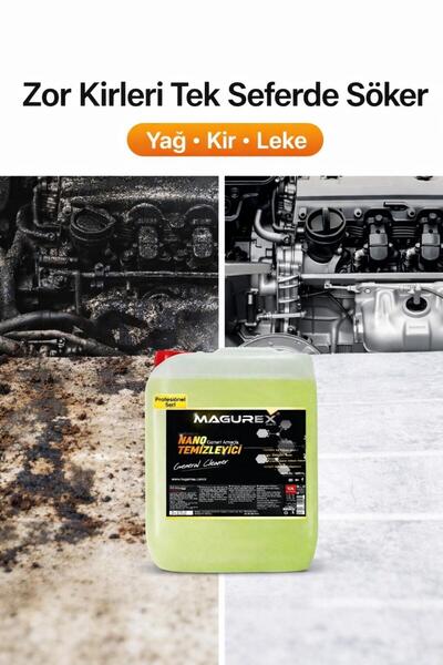 MAGUREX Genel Amaçlı Nano Leke Çıkarıcı Temizleyici 800 ml + 5L Temizleyici Sprey Set