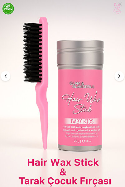 G.G. GLAM & GLAMOROUS Baby Stick Wax Ve Jilet Tahta Topuz Fırçası