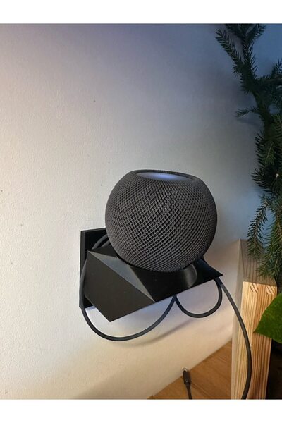 Zaru Concept Siyah - Homepod Mini Akıllı Hoparlör Uyumlu Priz Tipi Stand – Ka...