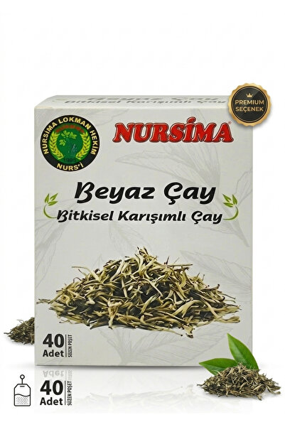 Nursima Beyaz Çay Bitkisel Karışımlı Çay 40 'lı Süzen Poşet