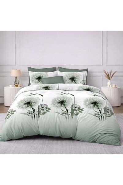 Pucioasa Double bed linen 6 pieces with elastic, Finet Cotton, 2 persons, Sul...