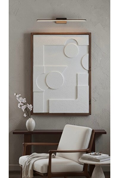 Lotus Home&More El Yapımı-Ahşap Çerçeveli-3 Boyutlu-Dokulu-Alçı Tablo-Modern ...
