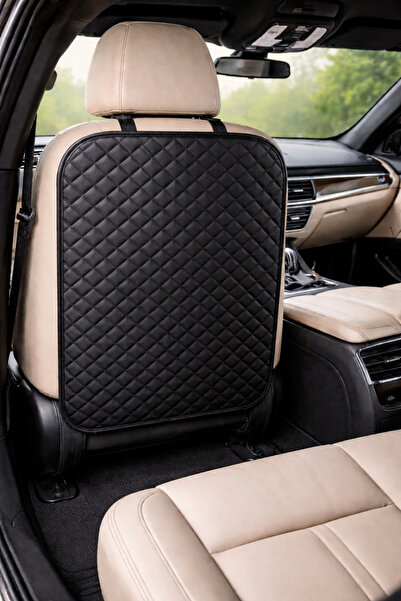 akatshop Κάλυμμα προστασίας πλάτης καθίσματος αυτοκινήτου, καπιτονέ δερμάτινο...