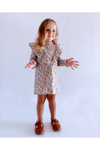 le petit sole Girl's Giny Rose Dress